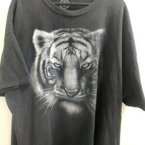 "DOM", White Tiger Short Sleeved, Men's T-Shirt